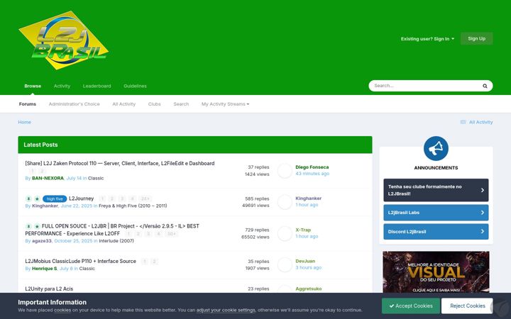 Ekrano kopija l2jbrasil.com