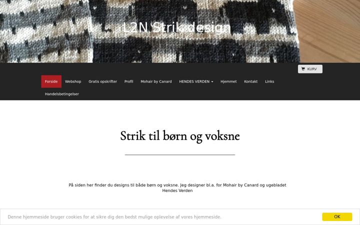 Screenshot of l2nstrikdesign.dk