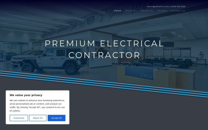 Ekrano kopija l3electric.com