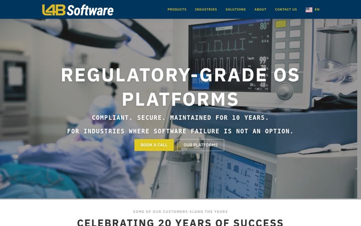 Screenshot of l4b-software.com