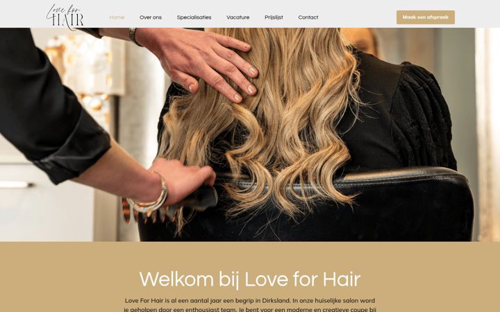 Screenshot of l4hair.nl