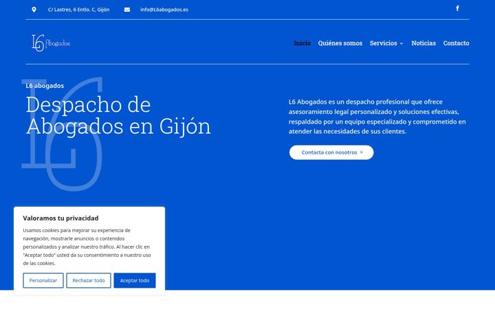 Screenshot of l6abogados.es