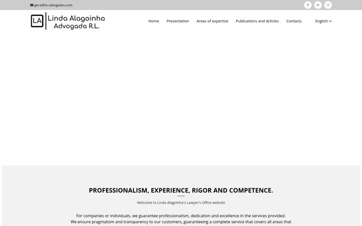 Screenshot of la-advogados.com