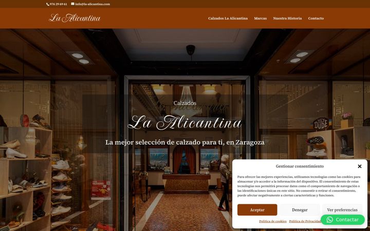 Screenshot of la-alicantina.com