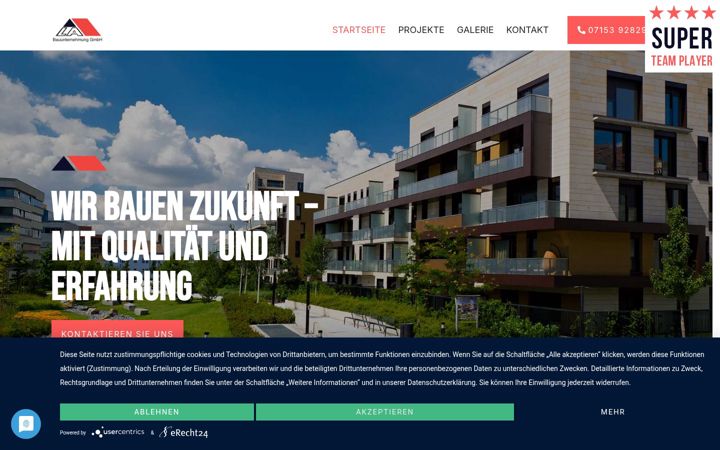 Screenshot of la-baugmbh.de