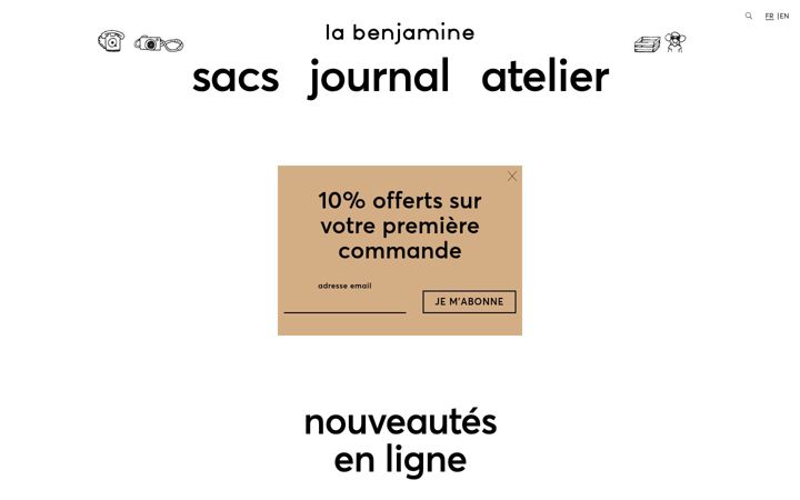 Screenshot of la-benjamine.com