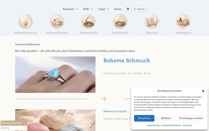 Screenshot of la-boheme-magie.com