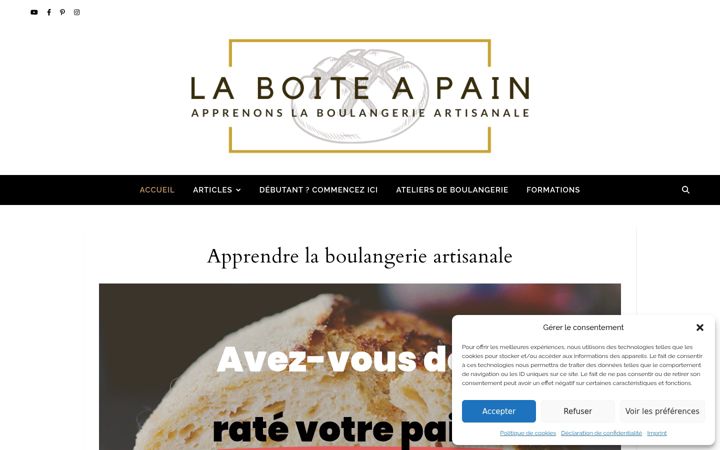 Ekrano kopija la-boite-a-pain.com