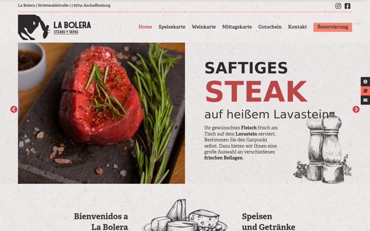 Screenshot of la-bolera.de