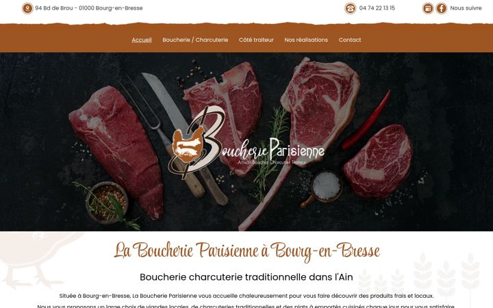 Screenshot of la-boucherie-parisienne.fr