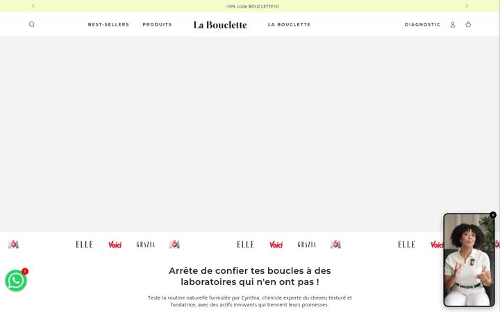Ekrano kopija la-bouclette.com