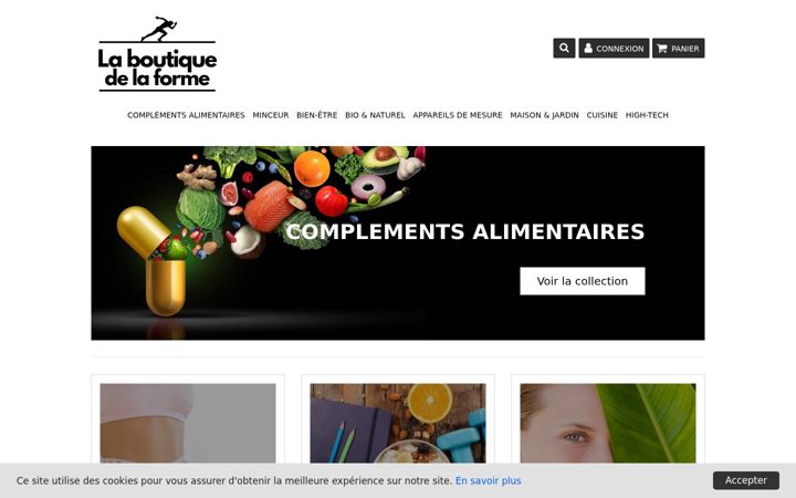 Screenshot of la-boutique-de-la-forme.fr