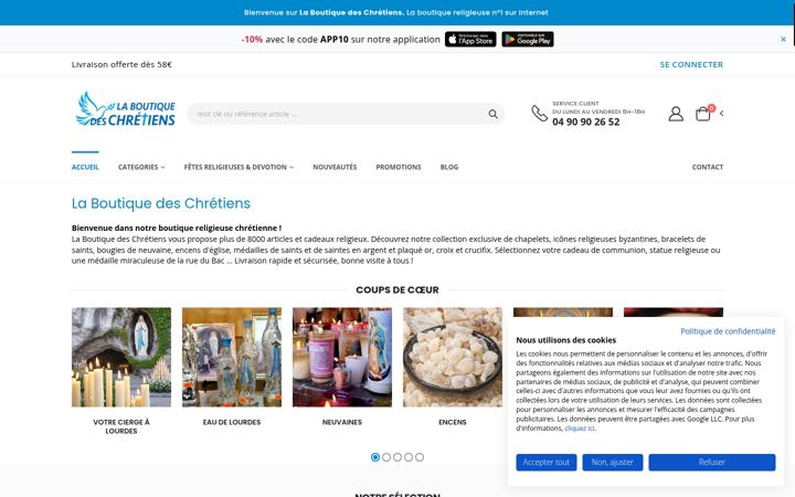 Screenshot of la-boutique-des-chretiens.com