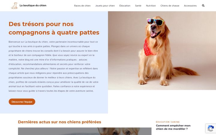 Screenshot of la-boutique-du-chien.com