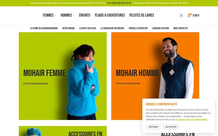 Ekrano kopija la-boutique-du-mohair.com