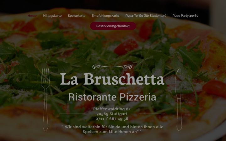 Screenshot of la-bruschetta-vaihingen.de