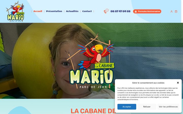 Screenshot di la-cabane-de-mario.com
