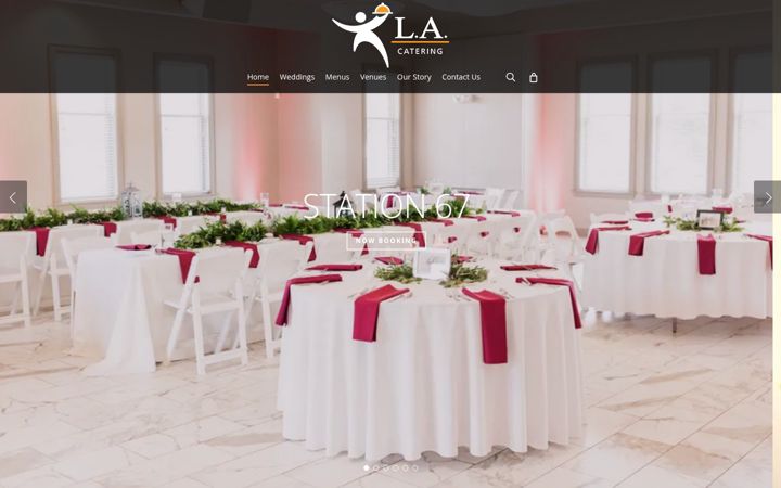 Screenshot di la-catering.com