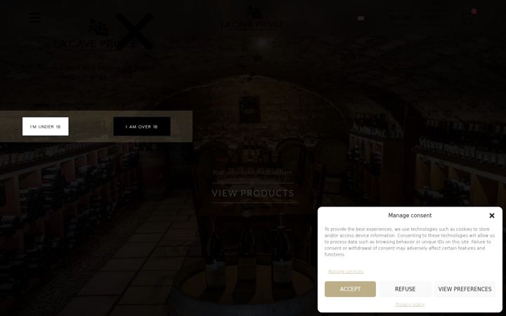 Screenshot di la-cave-privee-fixin.com