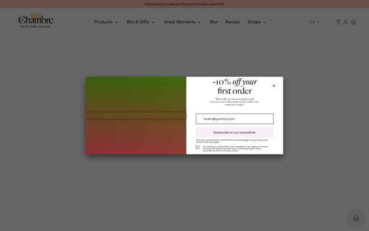 Screenshot di la-chambre.com