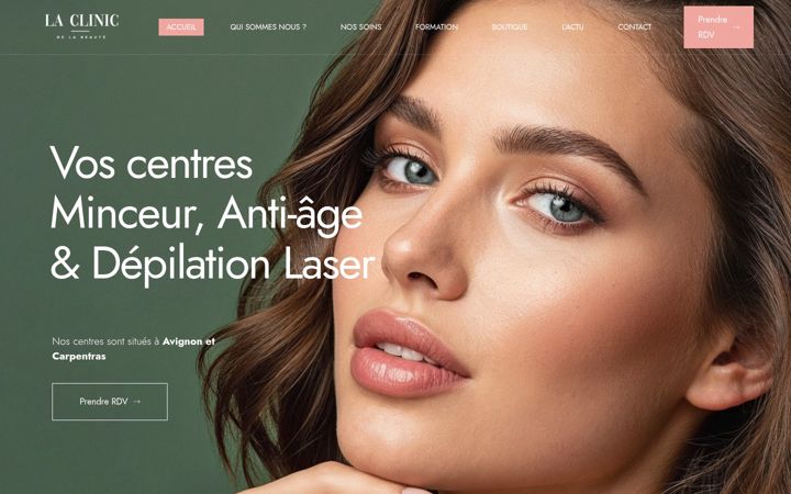 Screenshot di la-clinic-de-la-beaute.com