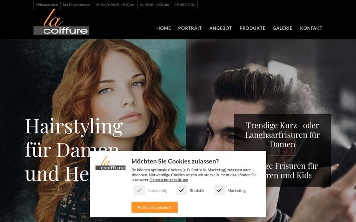 Screenshot of la-coiffure.ch