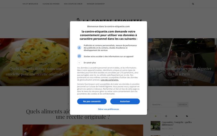 Екранна снимка на la-contre-etiquette.com