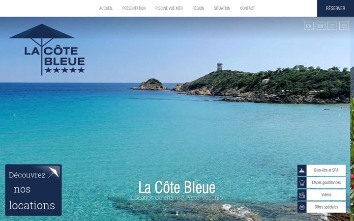 Screenshot of la-cote-bleue.com