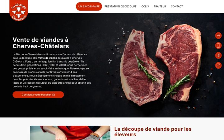 Screenshot of la-decoupe-charentaise.fr