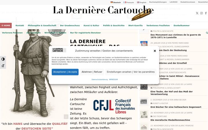 Екранна снимка на la-derniere-cartouche.com