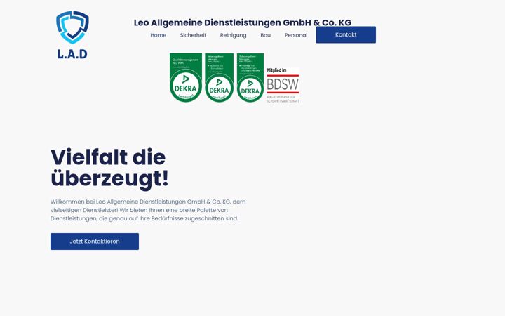 Screenshot of la-dienstleistungen.de