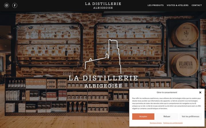 Screenshot of la-distillerie-albigeoise.com