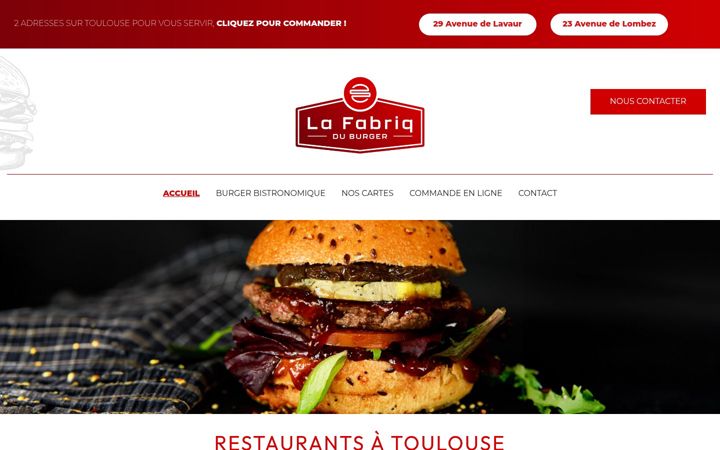 Screenshot of la-fabriq-burger-toulouse.com