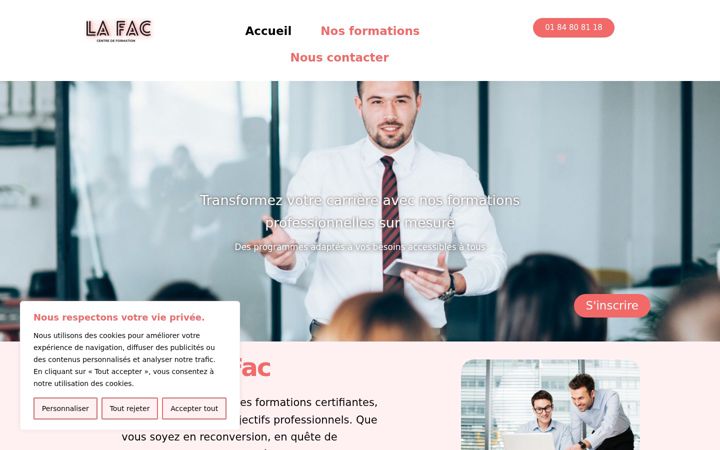 Screenshot of la-fac.com