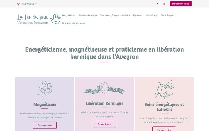 Screenshot of la-fee-du-soin.fr
