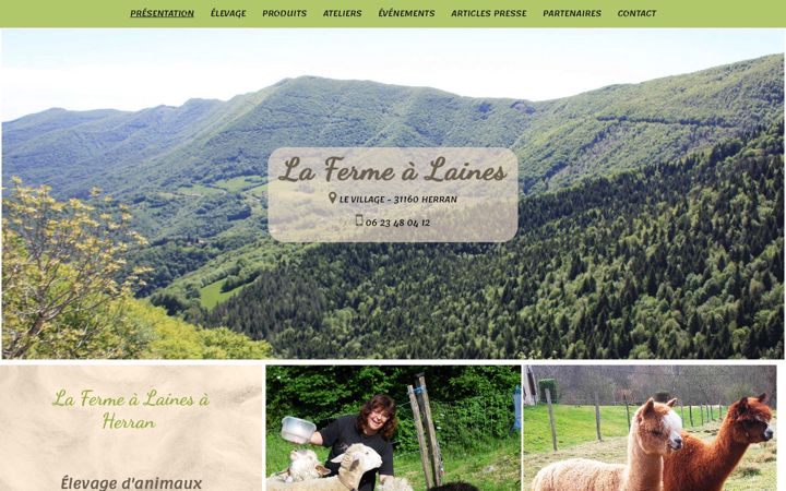 Screenshot of la-ferme-a-laines.fr