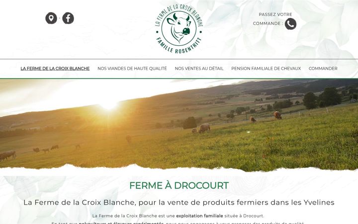 Screenshot of la-ferme-de-la-croix-blanche.fr