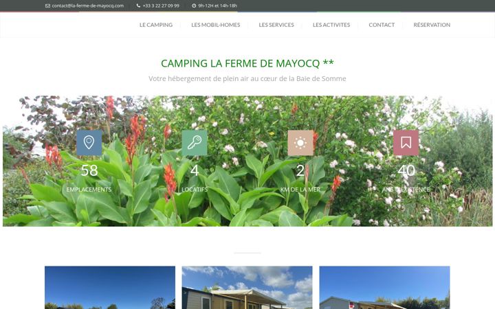 Screenshot of la-ferme-de-mayocq.com