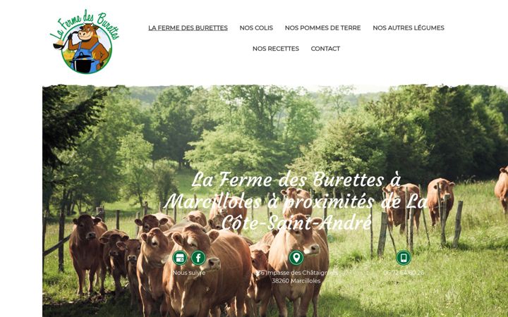 Screenshot of la-ferme-des-burettes.fr