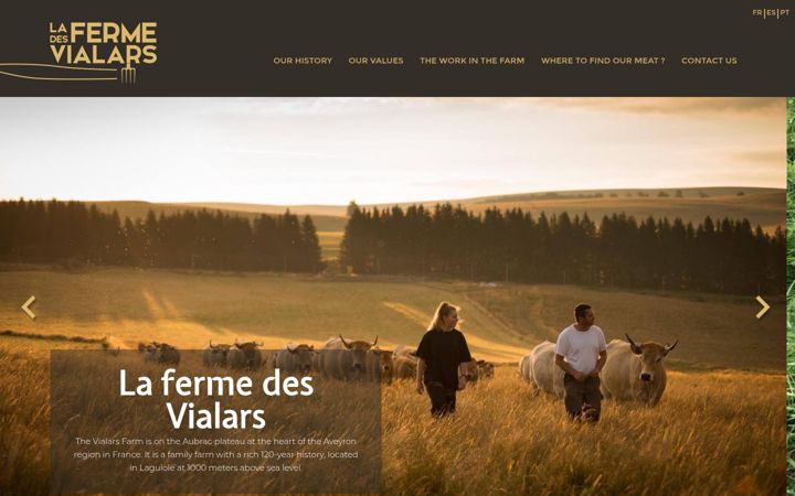 Екранна снимка на la-ferme-des-vialars.com