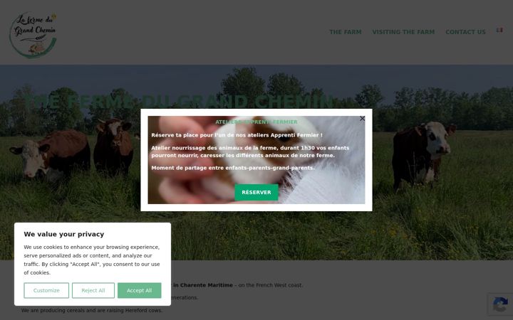 Screenshot of la-ferme-du-grand-chemin.com
