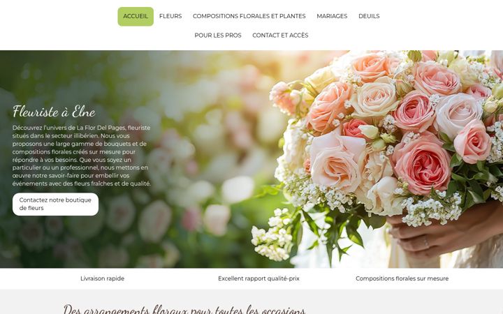 Screenshot of la-flor-del-pages.fr