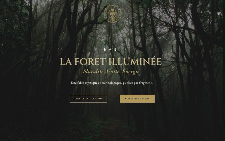 Screenshot of la-foret-illuminee.com