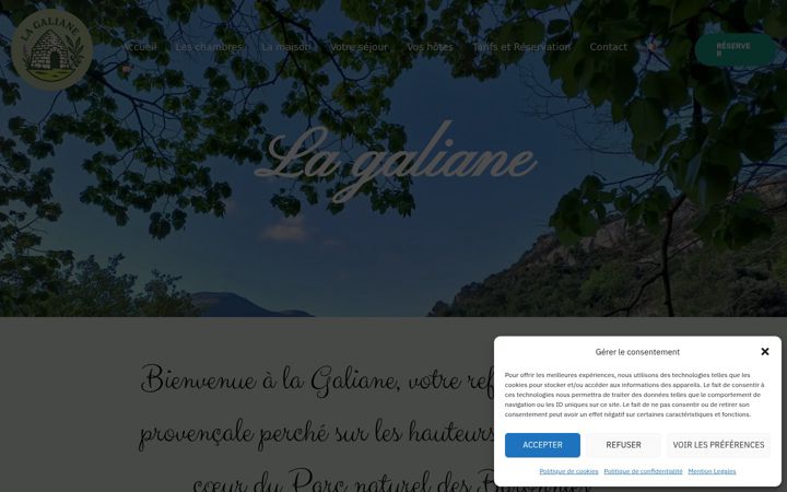 Snímek obrazovky la-galiane.com