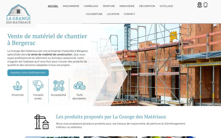 Screenshot of la-grange-des-materiaux.com