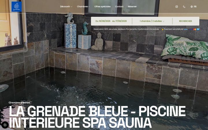 Screenshot of la-grenade-bleue.com