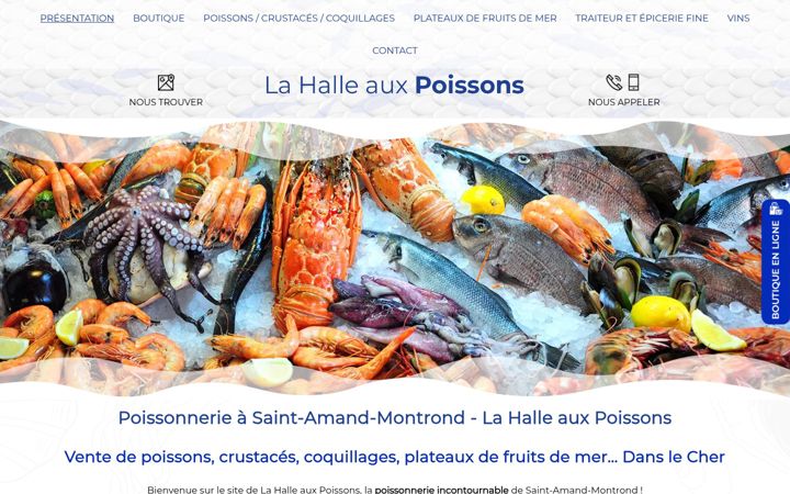 Screenshot of la-halle-aux-poissons.fr