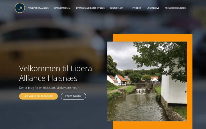 Screenshot of la-halsnaes.dk
