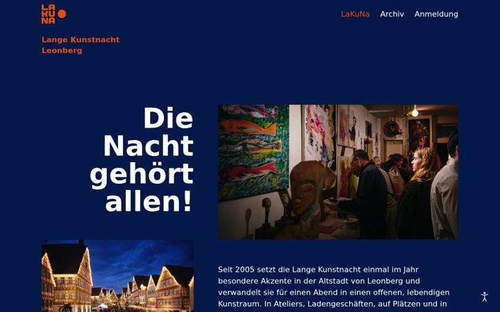 Screenshot of la-ku-na.de