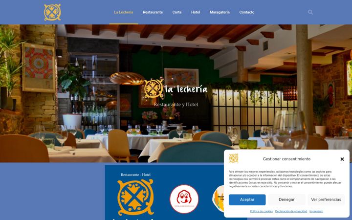 Skärmbild av la-lecheria.com